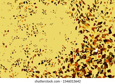 Light Yellow, Orange vector background with abstract forms. Illustration with colorful gradient shapes in abstract style. Modern design for your business card.