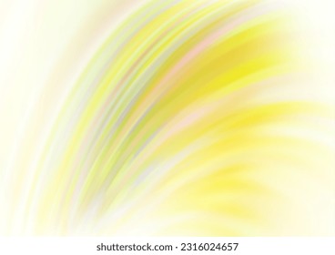 Light Yellow, Orange vector background with abstract lines. Modern gradient abstract illustration with bandy lines. The elegant pattern for brand book.