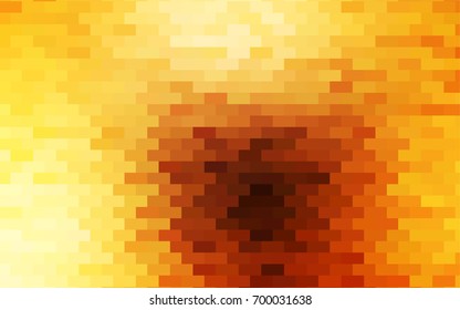 Light Yellow, Orange vector background of rectangles and squares. Style quilt and blanket. Geometrical rectangular pattern. Repeating pattern with rectangle shapes.