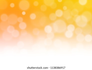 Light Yellow, Orange vector blur pattern. A vague abstract illustration with gradient. The background for your creative designs.