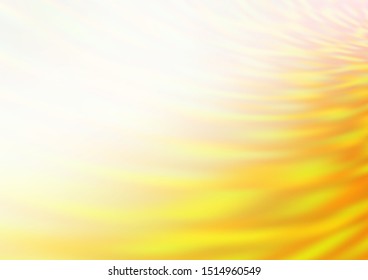 Light Yellow, Orange vector blur pattern. Colorful illustration in abstract style with gradient. The background for your creative designs.
