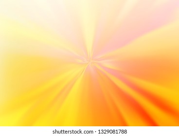 Light Yellow, Orange vector blurred shine abstract template. Colorful abstract illustration with gradient. The elegant pattern for brand book.