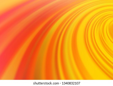 Light Yellow, Orange vector blurred bright background. Modern geometrical abstract illustration with gradient. A completely new template for your design.