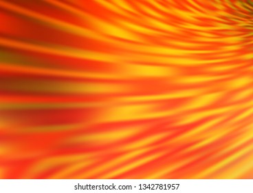 Light Yellow, Orange vector blurred shine abstract template. Colorful illustration in abstract style with gradient. A completely new design for your business.
