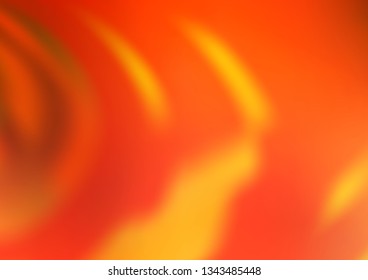 Light Yellow, Orange vector blurred and colored background. A vague abstract illustration with gradient. The background for your creative designs.