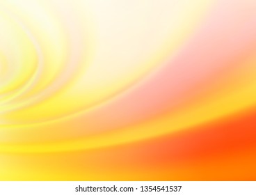 Light Yellow, Orange vector blurred shine abstract pattern. Shining colorful illustration in a Brand new style. Brand new style for your business design.