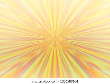 Light Yellow, Orange vector blurred bright pattern. Glitter abstract illustration with an elegant design. The blurred design can be used for your web site.