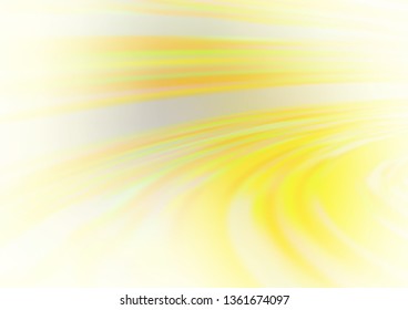 Light Yellow, Orange vector blurred and colored template. An elegant bright illustration with gradient. A new texture for your design.