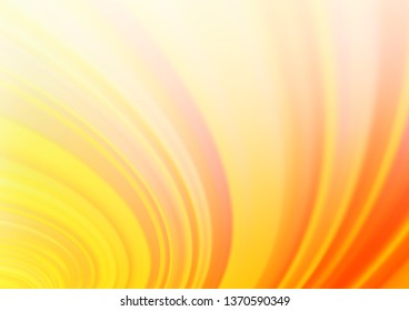 Light Yellow, Orange vector blurred bright background. Modern geometrical abstract illustration with gradient. The best blurred design for your business.