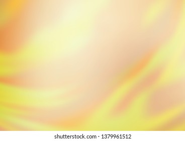 Light Yellow, Orange vector blurred bright pattern. An elegant bright illustration with gradient. The background for your creative designs.