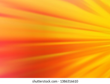 Light Yellow, Orange vector blurred bright template. Creative illustration in halftone style with gradient. The blurred design can be used for your web site.