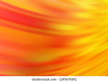 Light Yellow, Orange vector blurred and colored background. Colorful abstract illustration with gradient. The template can be used for your brand book.