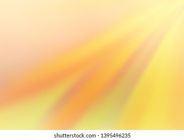 Light Yellow, Orange vector blurred and colored background. Creative illustration in halftone style with gradient. A completely new design for your business.