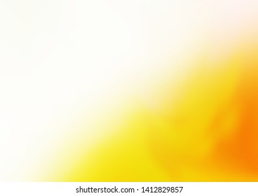 Light Yellow, Orange vector blurred and colored template. Colorful illustration in abstract style with gradient. The best blurred design for your business.