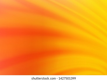 Light Yellow, Orange vector blurred shine abstract template. A vague abstract illustration with gradient. The template can be used for your brand book.