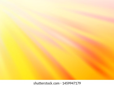 Light Yellow, Orange vector blurred bright pattern. Colorful abstract illustration with gradient. A completely new template for your design.