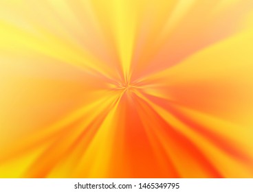Light Yellow, Orange vector blurred and colored template. Colorful abstract illustration with gradient. The elegant pattern for brand book.