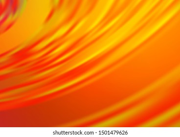 Light Yellow, Orange vector blurred shine abstract background. Glitter abstract illustration with an elegant design. Brand new style for your business design.