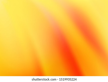 Light Yellow, Orange vector blurred bright pattern. Colorful abstract illustration with gradient. Brand new design for your business.