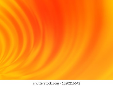 Light Yellow, Orange vector blurred bright template. A completely new color illustration in a bokeh style. The best blurred design for your business.