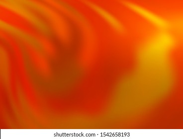 Light Yellow, Orange vector blurred shine abstract pattern. Colorful illustration in abstract style with gradient. The elegant pattern for brand book.
