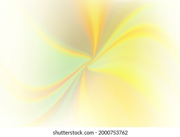 Light Yellow, Orange vector blurred shine abstract template. Colorful abstract illustration with gradient. The template can be used for your brand book.
