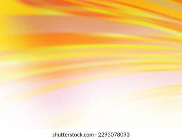 Light Yellow, Orange vector blurred and colored template. Creative illustration in halftone style with gradient. Brand new design for your business.