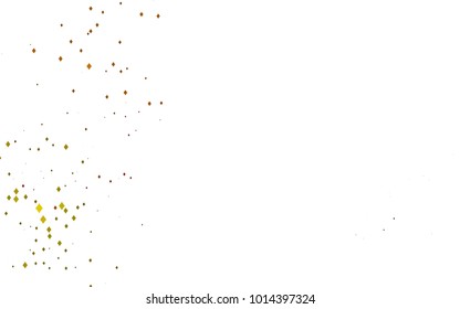 Light Yellow, Orange vector blurry rectangular background. Geometric background in square style with gradient. The pattern can be used for brand-new background.