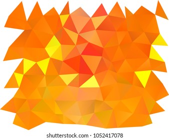 Light Yellow, Orange vector blurry triangle background. A completely new color illustration in a vague style. Brand-new style for your business design.