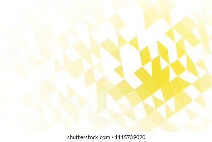 Light Yellow, Orange vector blurry hexagon template. Colorful illustration in abstract style with gradient. The template can be used as a background for cell phones.