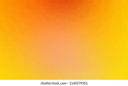 Light Yellow, Orange vector blurry hexagon pattern. Colorful illustration in abstract style with gradient. The completely new template can be used for your brand book.