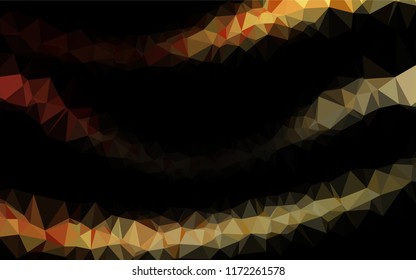 Light Yellow, Orange vector blurry hexagon template. An elegant bright illustration with gradient. The completely new template can be used for your brand book.