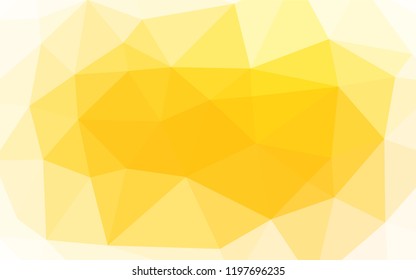 Light Yellow, Orange vector blurry hexagon texture. Glitter abstract illustration with an elegant design. A completely new design for your business.