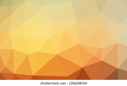 Light Yellow, Orange vector blurry hexagon template. Colorful abstract illustration with gradient. The completely new template can be used for your brand book.