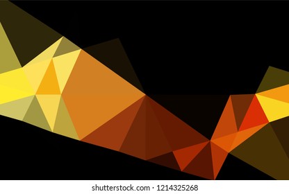 Light Yellow, Orange vector blurry hexagon template. A vague abstract illustration with gradient. The textured pattern can be used for background.