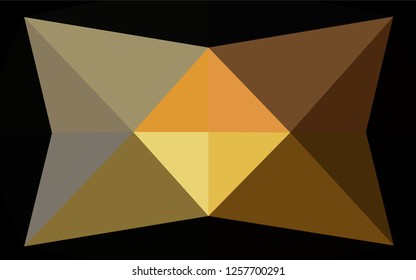 Light Yellow, Orange vector blurry hexagon template. A sample with polygonal shapes. A completely new design for your business.