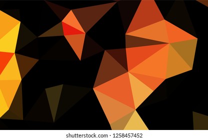 Light Yellow, Orange vector blurry hexagon texture. Colorful abstract illustration with gradient. The elegant pattern can be used as part of a brand book.