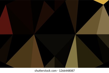 Light Yellow, Orange vector blurry hexagon texture. A sample with polygonal shapes. A completely new design for your business.