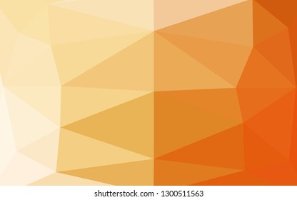 Light Yellow, Orange vector blurry triangle template. An elegant bright illustration with gradient. Template for a cell phone background.