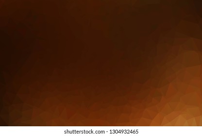 Light Yellow, Orange vector blurry triangle template. Brand new colorful illustration in with gradient. Polygonal design for your web site.