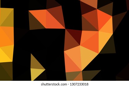 Light Yellow, Orange vector blurry triangle texture. Shining colored illustration in a Brand new style. Elegant pattern for a brand book.
