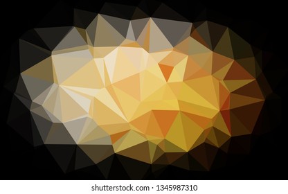 Light Yellow, Orange vector blurry triangle template. Modern geometrical abstract illustration with gradient. Elegant pattern for a brand book.