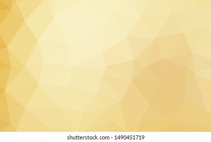 Hellgelbe, unscharfe Dreiecksvorlage für orange Vektorillustration. Abstrakte Illustration mit elegantem Design. Neues Design für Ihr Unternehmen.