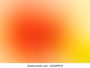 Light Yellow, Orange vector blurry bright background. Shine colored background in brand-new style with gradient.