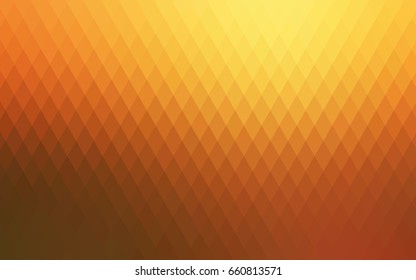 Light Yellow, Orange vector blurry rectangular background. Geometric background in square style with gradient. The pattern can be used for brand-new background.
