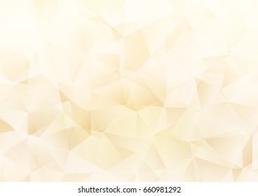 Light Yellow, Orange vector blurry triangle template. A sample with polygonal shapes. A completely new template for your business design.