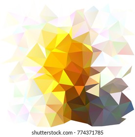 Light Yellow, Orange vector blurry triangle background. Colorful illustration in abstract style with gradient. The template can be used as a background for cell phones.