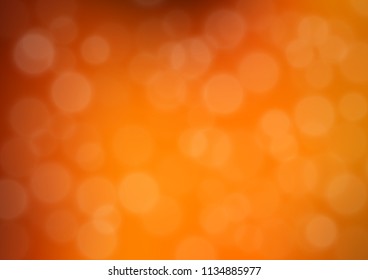 Light Yellow, Orange vector bokeh pattern. Creative illustration in halftone style with gradient. The template can be used for your brand book.