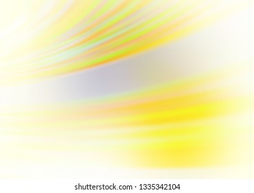 Light Yellow, Orange vector bokeh pattern. Creative illustration in halftone style with gradient. The blurred design can be used for your web site.
