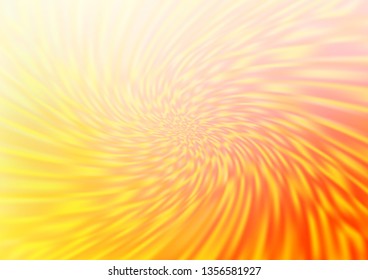 Light Yellow, Orange vector bokeh and colorful pattern. Creative illustration in halftone style with gradient. A completely new design for your business.